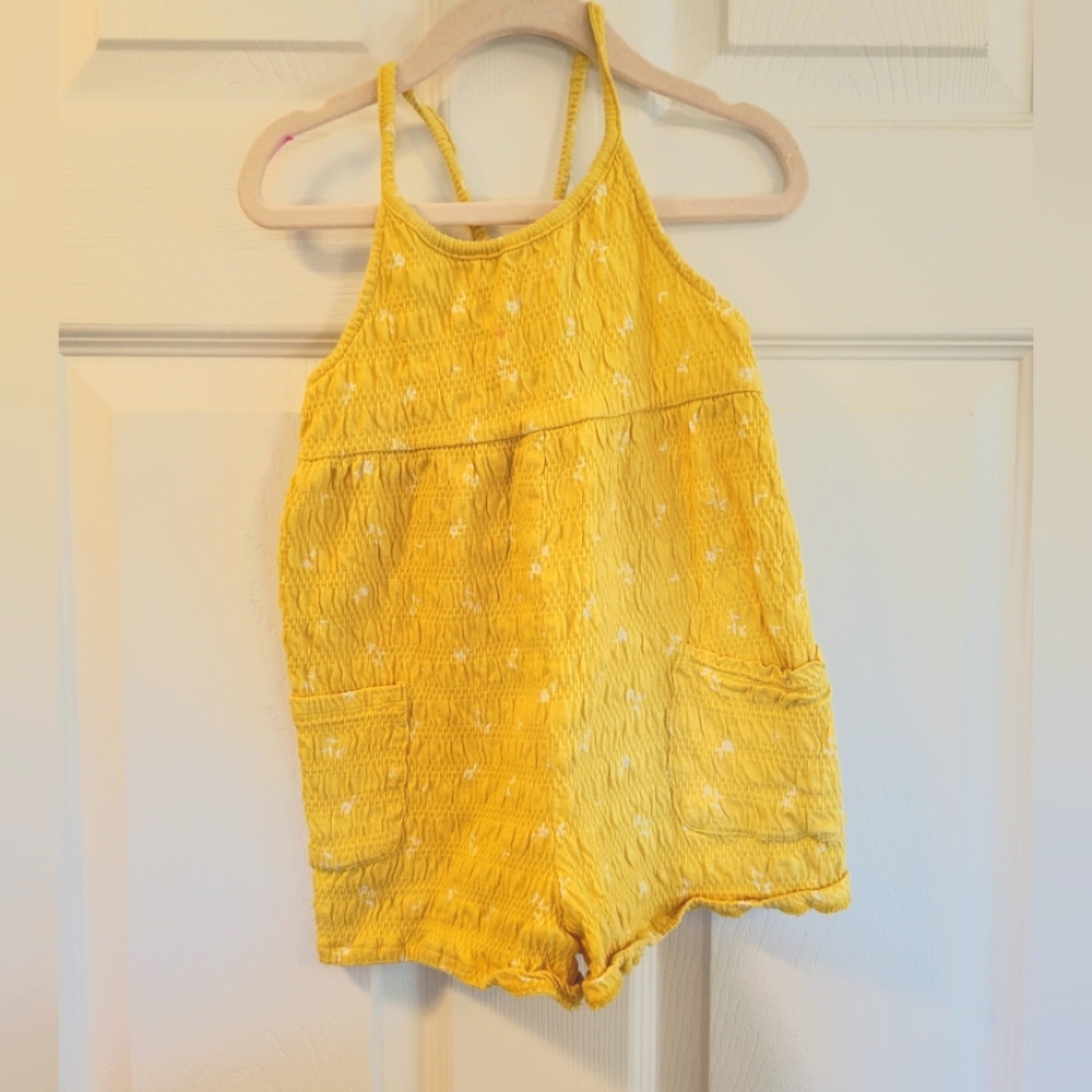 Toddler Girl Old Navy 4T Summer Yellow Romper